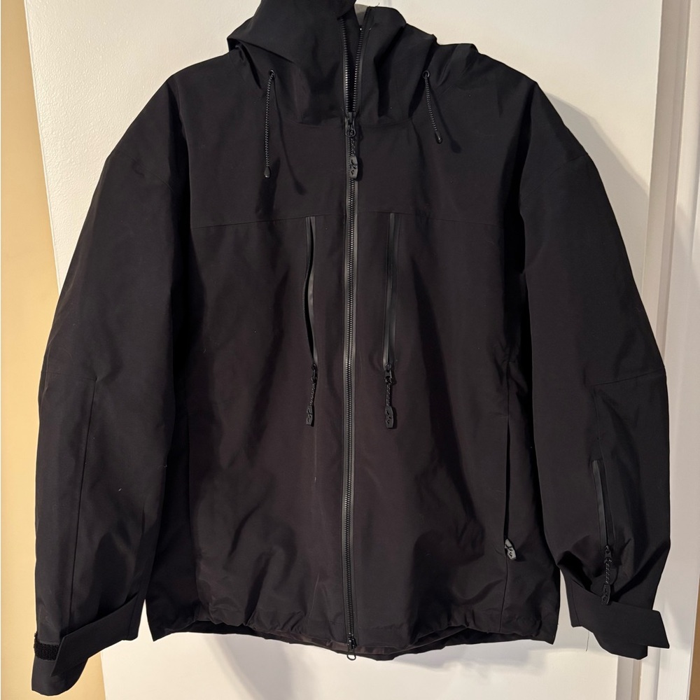 Unisex Black Hooded Jacket - Snowverb
